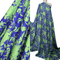 EXCLUSIVE 90% Linen 10% Silk – 'Floral Hero' | Cobalt & Green Tea